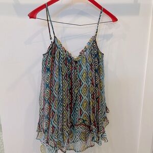 Ella Moss 100% silk tank top, lined